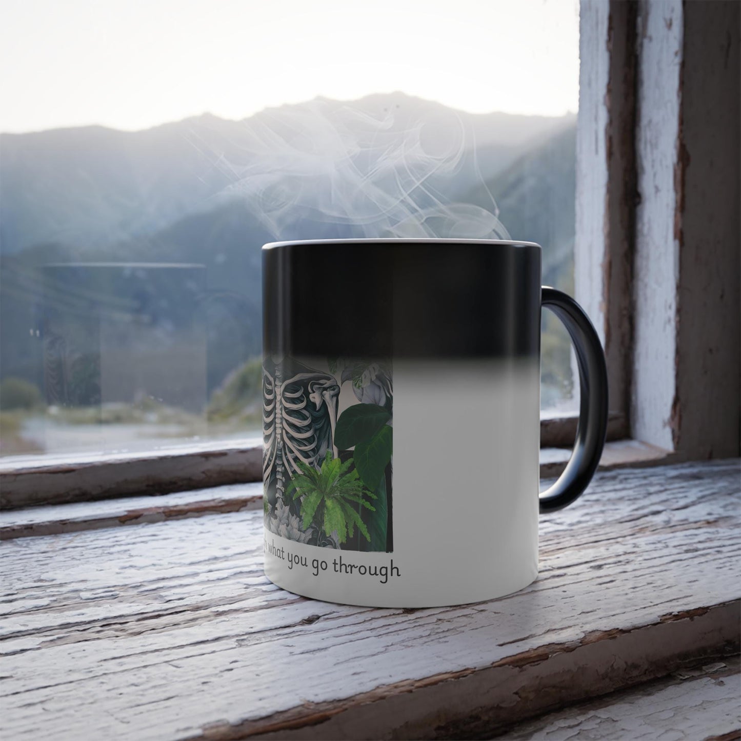 Color Morphing Mug, Grow through what you go through, 11oz