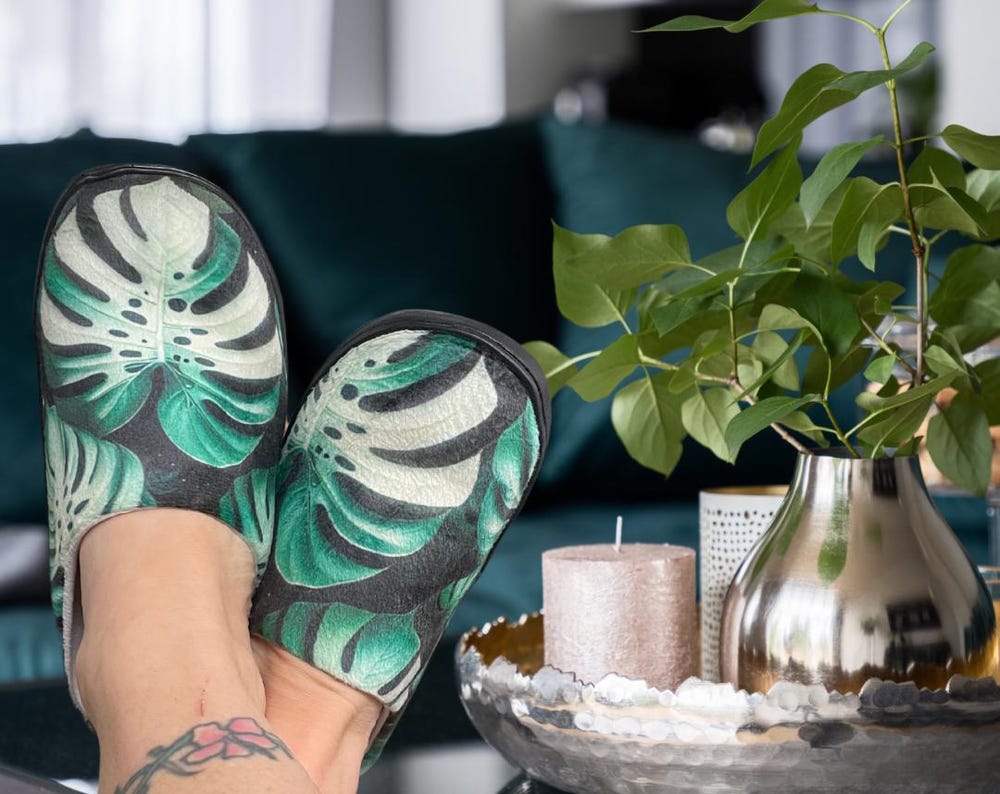 Indoor Monstera Slippers