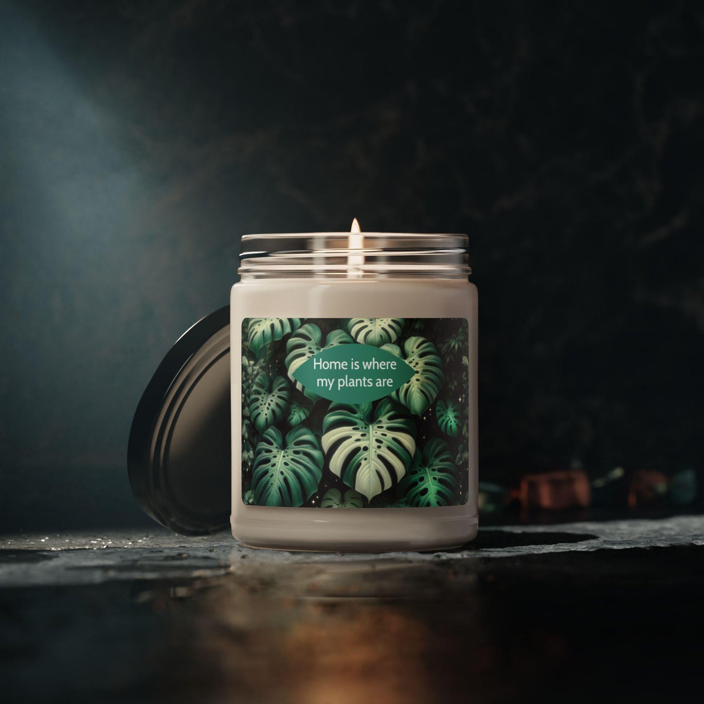 Scented Soy Candle, Home is where my plants are. 9oz