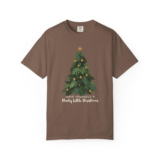 Have Yourself a Merry Little Plantmas - Unisex Garment-Dyed Holiday T-Shirt