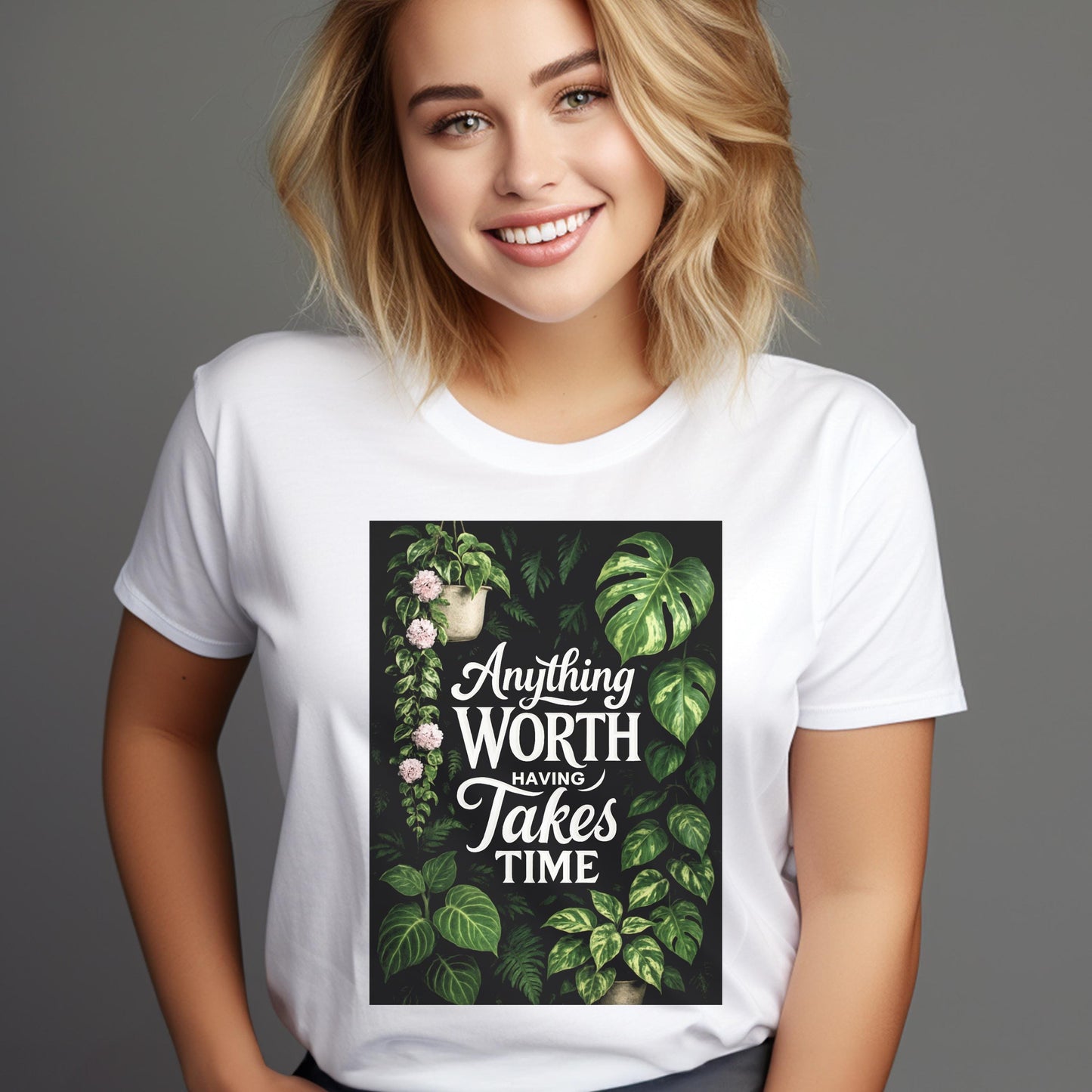 Botanical Print Tee: Plant Lover Gift, Nature Inspired Top