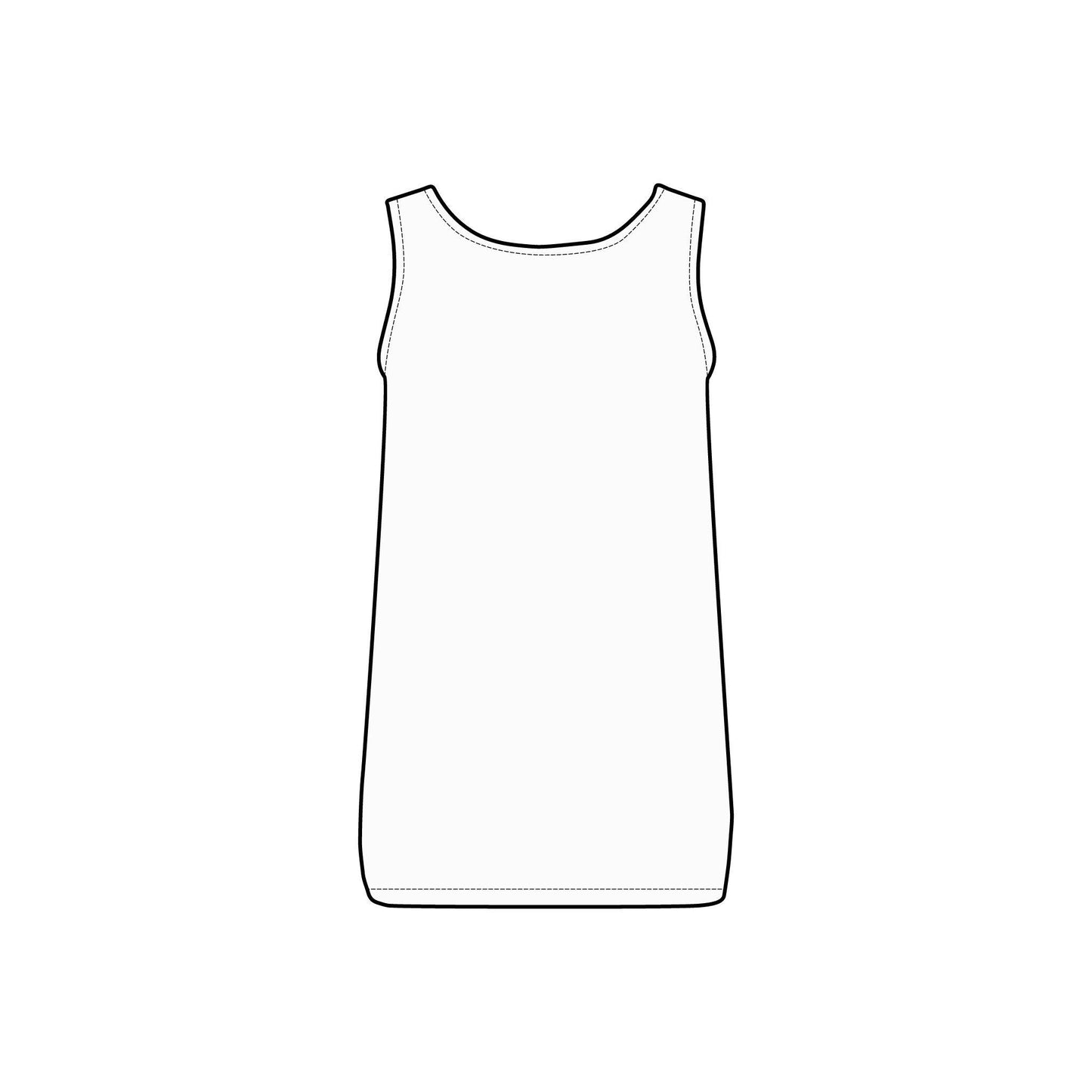 Floral Micro Ribbed Tank Top: Women's Summer Sleeveless Shirt