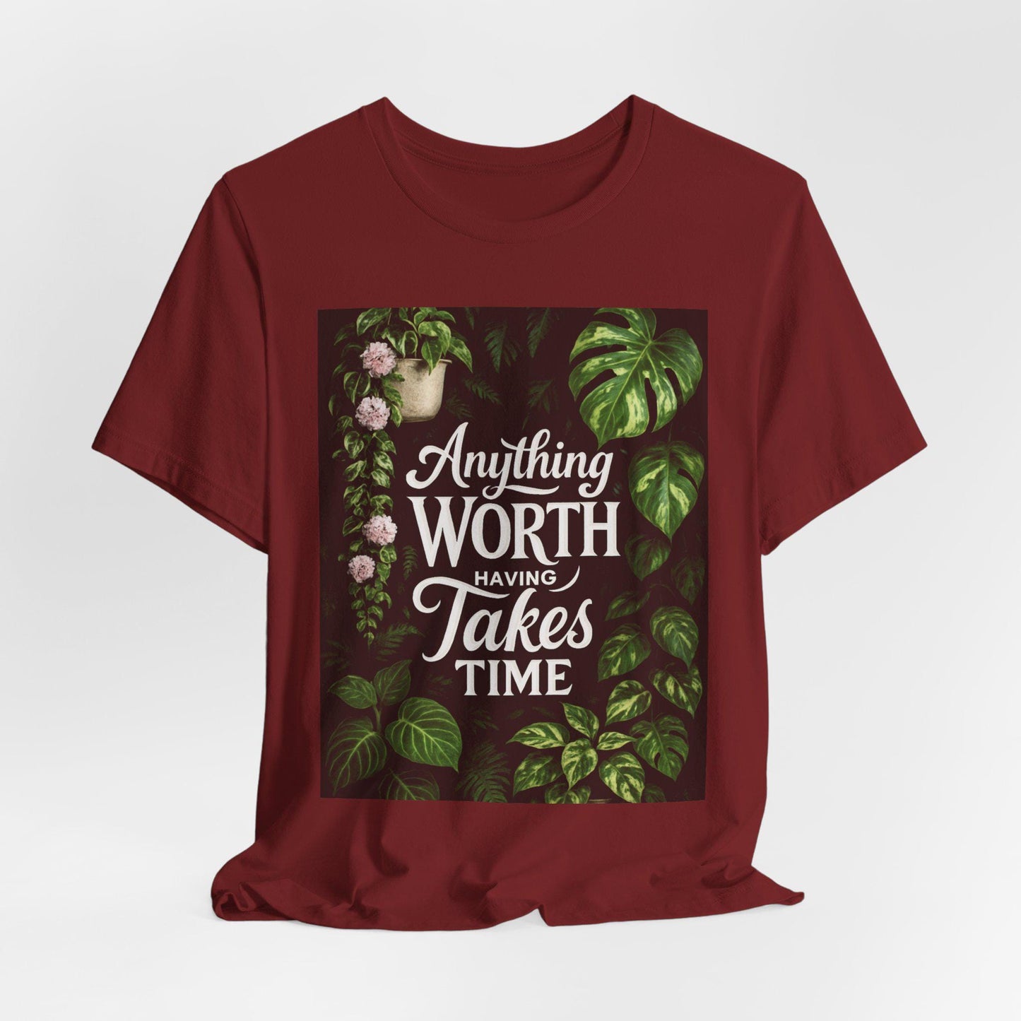 Plant Lover Tee, Botanical Print Shirt, Nature Gift, Trendy Unisex Top, Gardening T-Shirt, Greenery Apparel