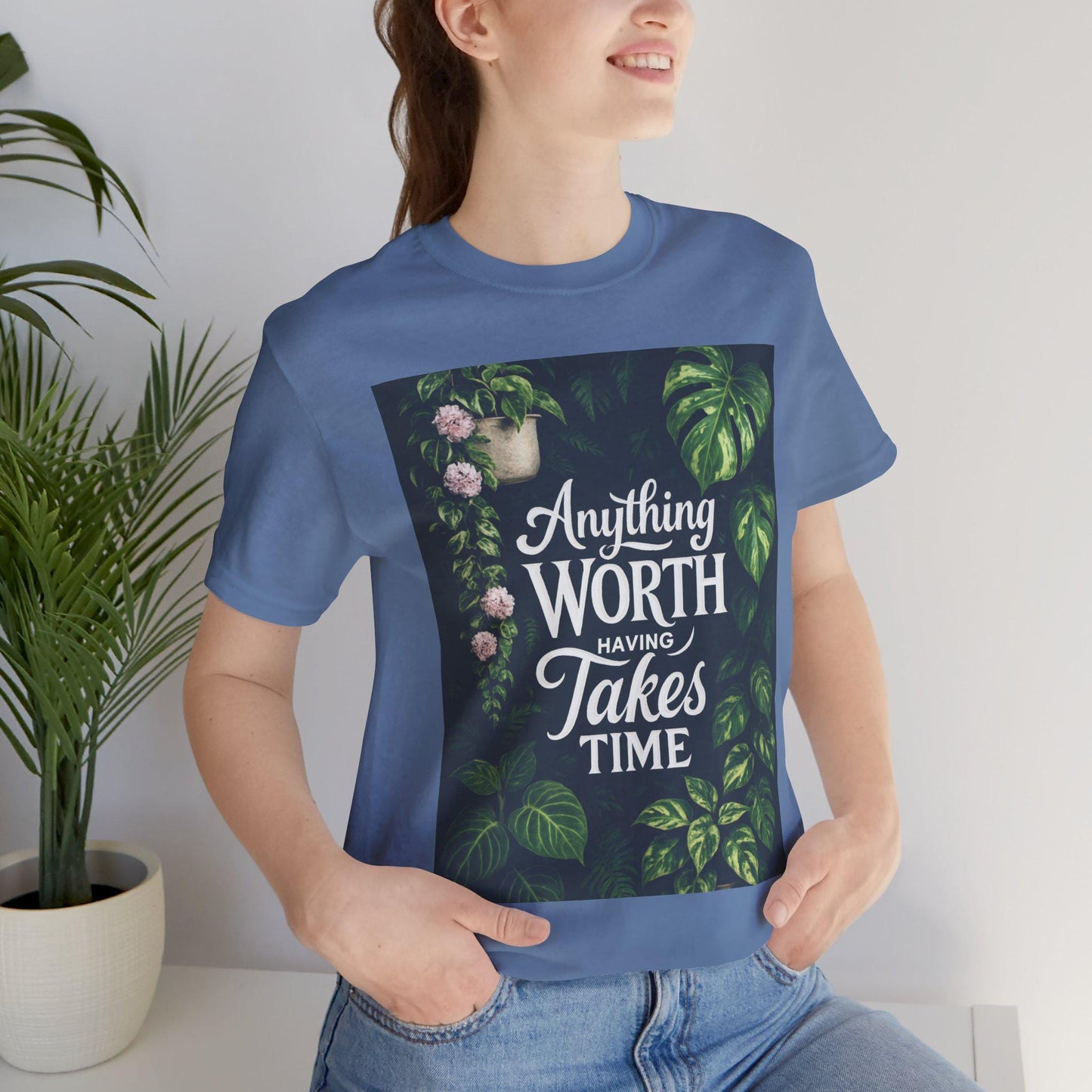 Botanical Print Tee: Plant Lover Gift, Nature Inspired Top