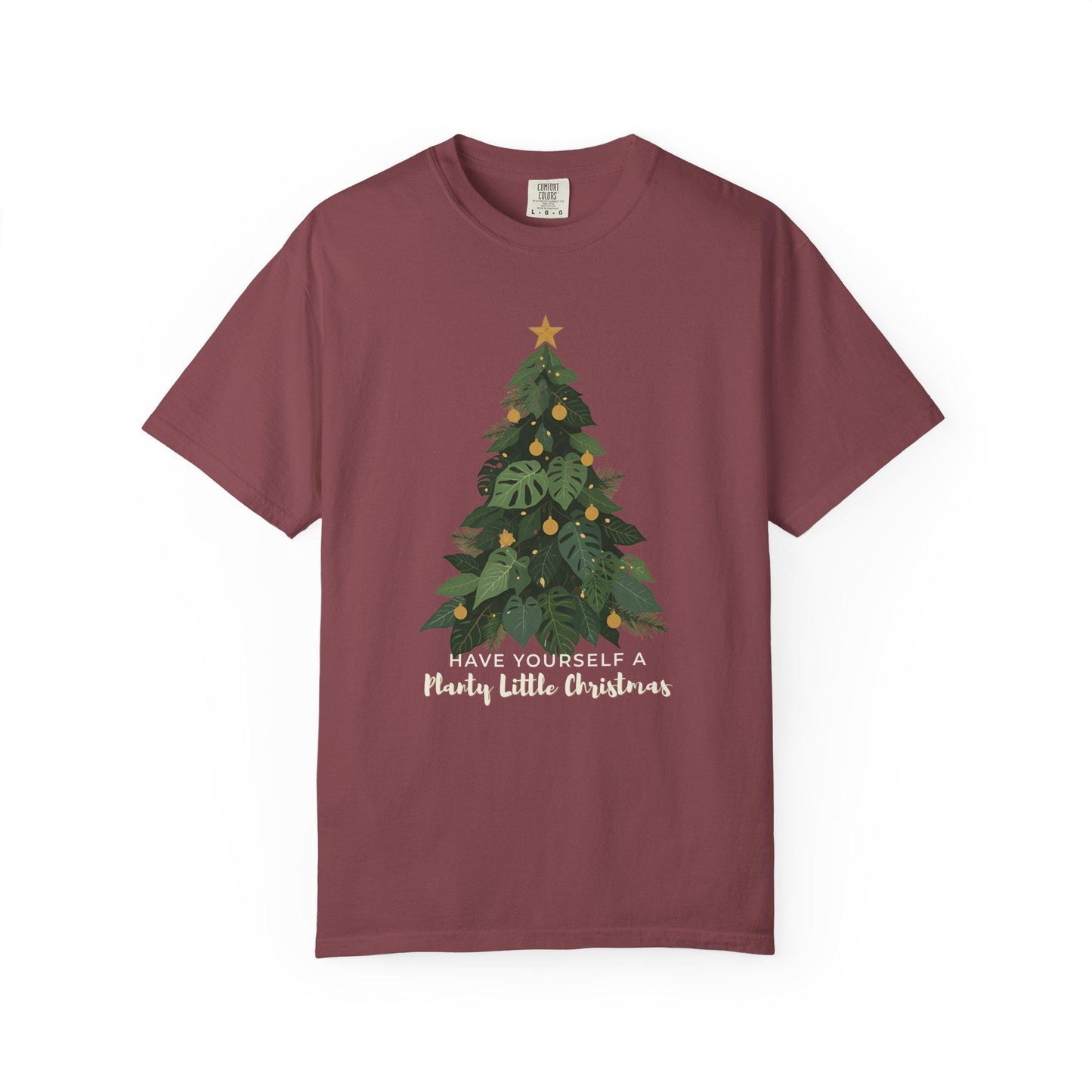 Have Yourself a Merry Little Plantmas - Unisex Garment-Dyed Holiday T-Shirt