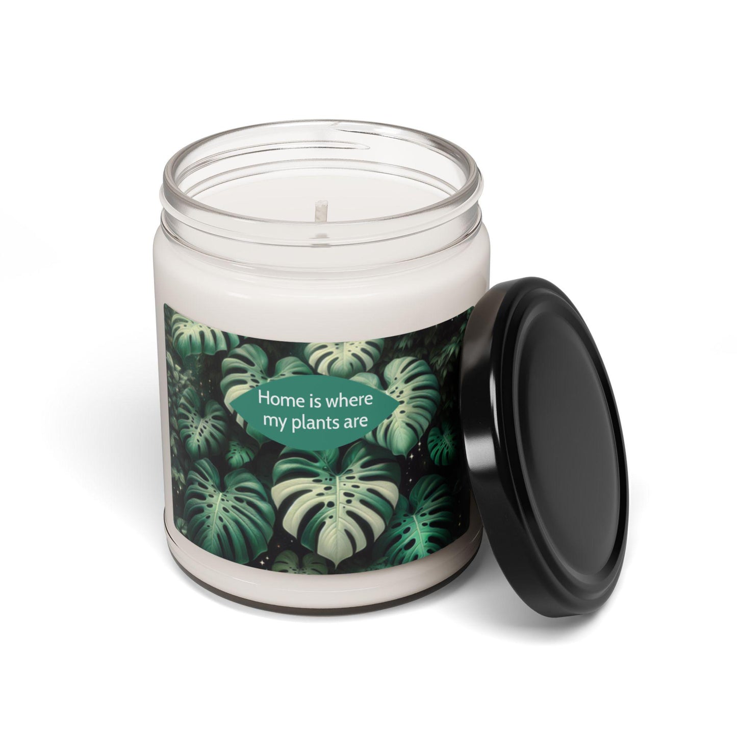 Scented Soy Candle, Home is where my plants are. 9oz