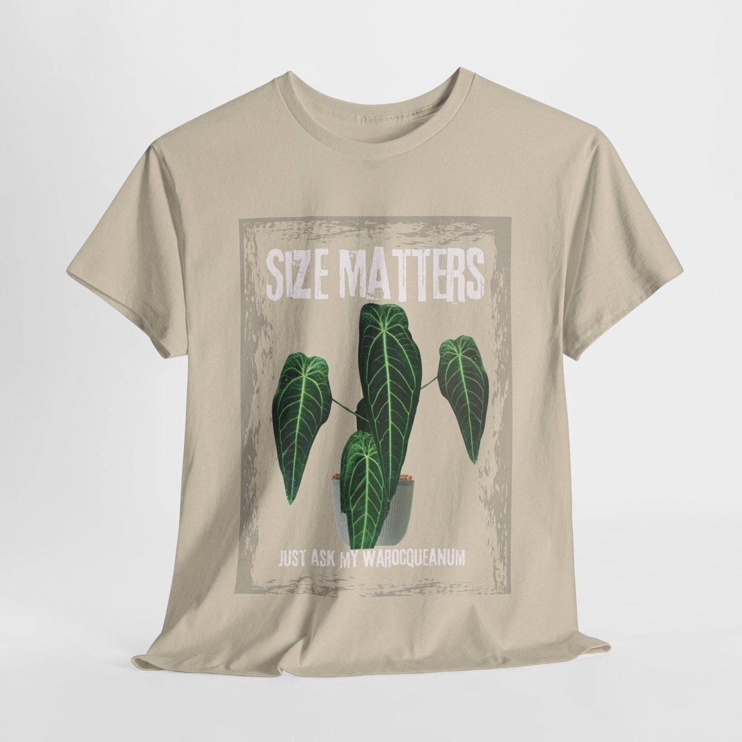 Funny Plant Lover Anthurium T-Shirt, Size Matters Unisex Tee, Botanical Shirt, Gardening Gift, Warocqueanum